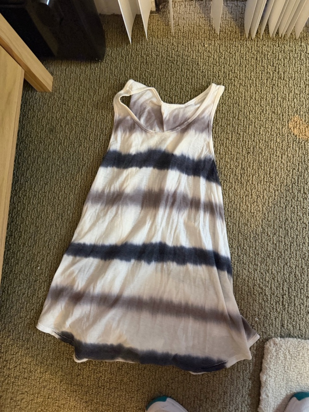 Free People Tie-Dye Racerback Tank Dress - Neutral Tones